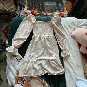 Cream SHEIN Dress
